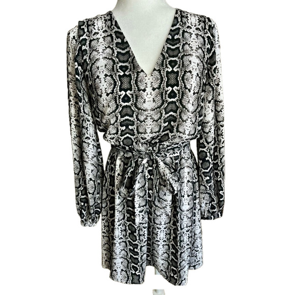 Express Snake Print Mini Dress, Size S/P - Picture 1 of 5